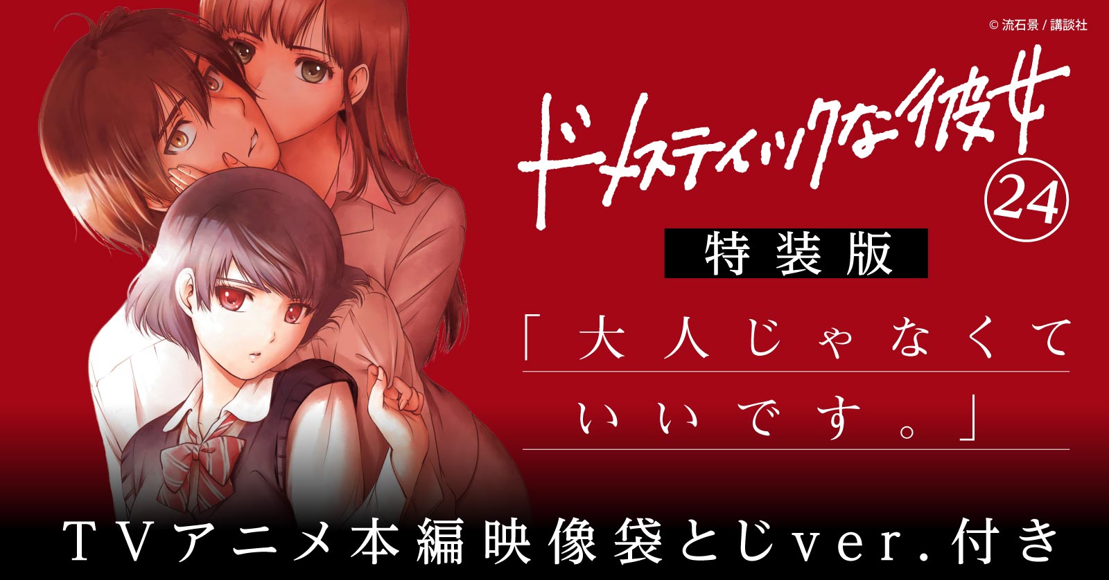 ドメスティックな彼女　TVアニメ本編映像袋とじver.付き特装版特集ページ